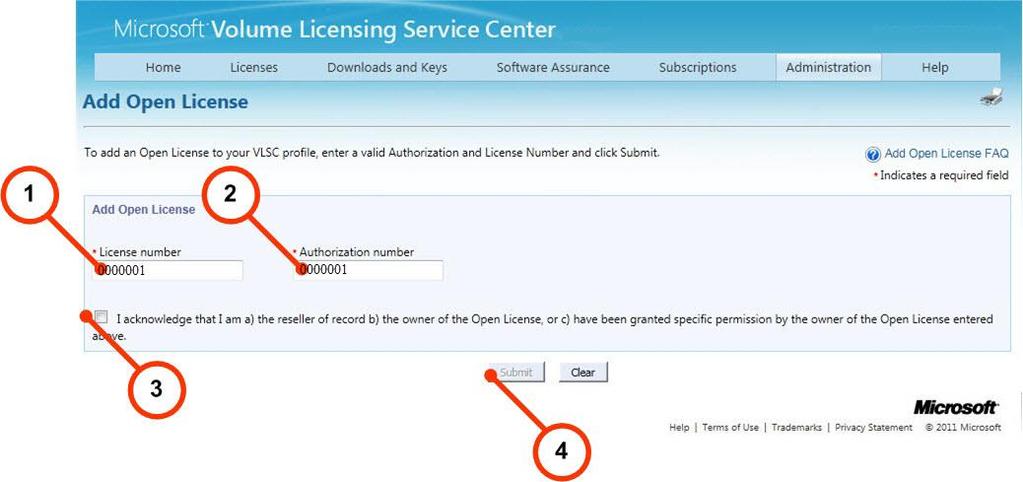 Esta característica ha sido diseñada como alternativa para los revendedores autorizados a administrar las licencias en nombre de los clientes de Open License.