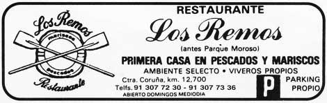 Un restaurante Read this ad for a restaurant on the outskirts of Madrid. Buscando informes Answer the questions based on the information in the ad in Activity A. Write the answers in Spanish. 1.
