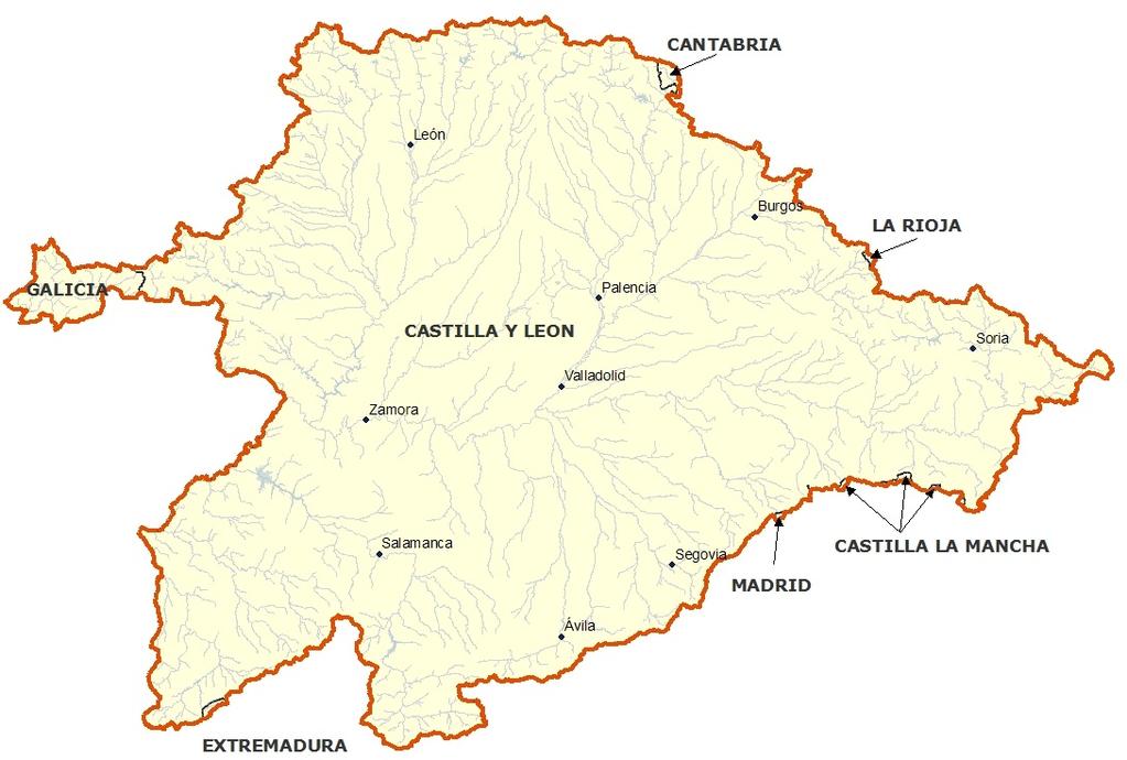 Parte española de la Demarcación Hidrográfica del Duero