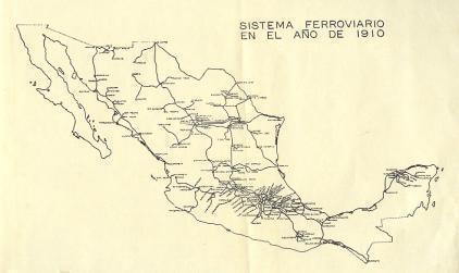 Desarrollo de la red ferroviaria: 1876-1910 Durante el porfiriato Se consolida la red