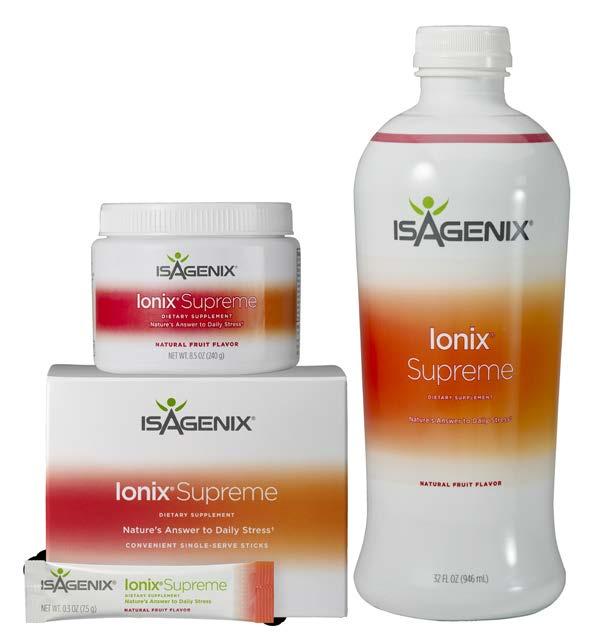 Ionix Supreme QUÉ ES Es un concentrado botánico patentado que se toma diariamente, diseñado para combatir los efectos negativos del estrés.