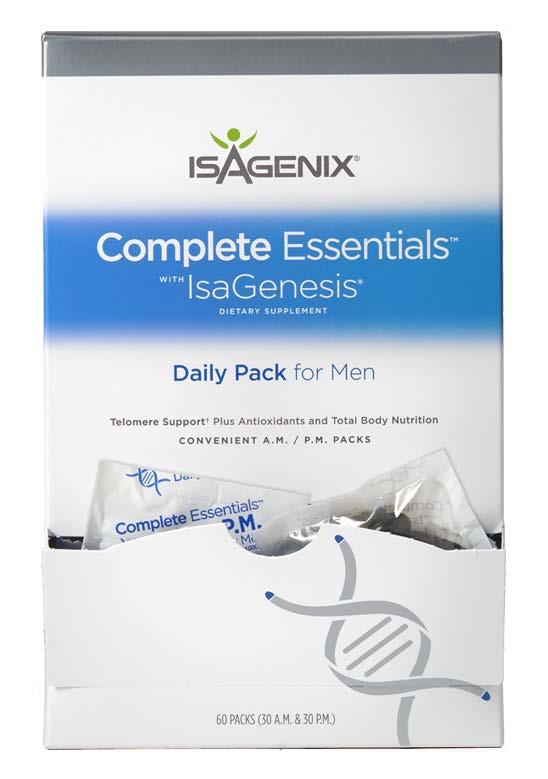 Complete Essentials con IsaGenesis Un producto fundamental para la longevidad AHORRO DE US $39 Precios de Beneficios de Auto envío. QUÉ ES COMPLETE ESSENTIALS CON ISAGENESIS?
