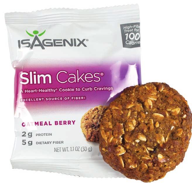 Slim Cakes QUÉ Son galletas cardiosaludables para satisfacer los antojos y tu gusto por lo dulce, con 100 calorías por ración.