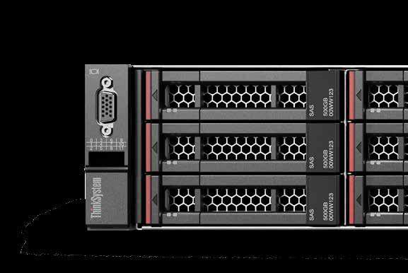 Modelos de Lenovo ThinkSystem SR530 ThinkSystem SR550 Formato y altura Rack de 1U Rack de 2U Ranuras de expansión Bahías de unidades Compatibilidad con RAID Fuente de alimentación Gestión del sistema