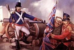 Atacada Montevideo en Enero de 1807 se libró una Batalla en la ensenada El Buceo que terminó con la derrota de las fuerzas hispanas.