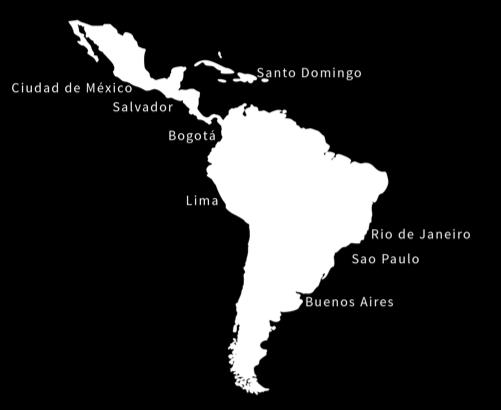 América Latina es la región más urbanizada del planeta 79% DE LA POBLACIÓN