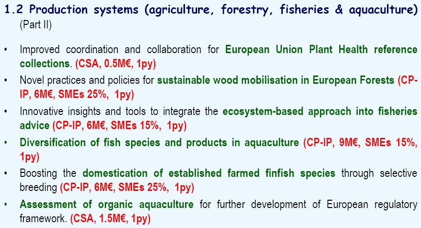 2.KBBE (Alimentación, agricultura y pesca y biotecnol.