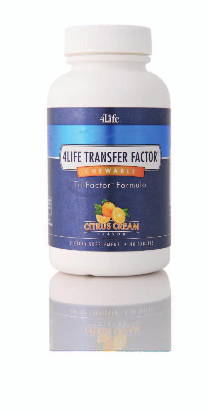 4Life Transfer Factor Chewable Tri-Factor Formula Respaldo para el sistema inmunológico.