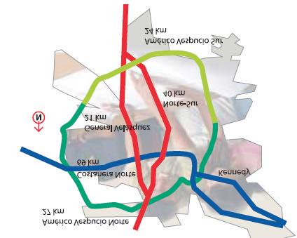 AUTOPISTA CENTRAL Feller-Rate CLASIFICADORA DE RIESGO Mapa de la interoperabilidad entre las autopistas urbanas en Santiago Si bien el inicio del cobro estuvo originalmente programado para julio de