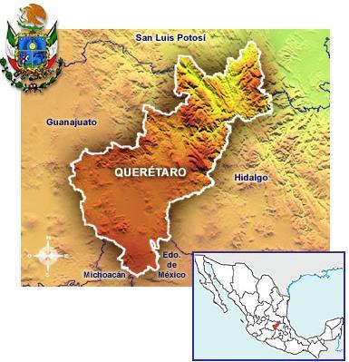 GEOGRAFÍA Y POBLACIÓN El estado de Querétaro cuenta con una superficie de 11,699 km2. Se localiza en el centro del país.