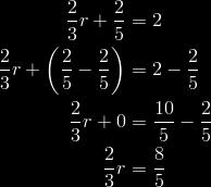 Ahora resuelve la ecuación como cualquier ecuación de dos pasos. Para tener la expresión con la variable en un lado de la ecuación, resta de ambos lados.