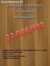 Catálogo generado por España - Página 49 de 267 Tarima Cerezo Andino 2 lamas 1510*177 madera natural satinado Precio 26,00 EUR / m² Pedido mínimo
