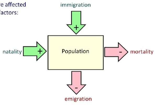 Immigración Immigración Tamaño población Natalidad