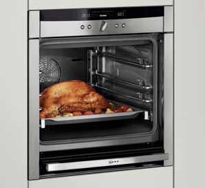 GRAN CAPACIDAD INTERIOR Los hornos SLIDE & HIDE tienen 4 alturas de cocción y 67 litros de volumen.