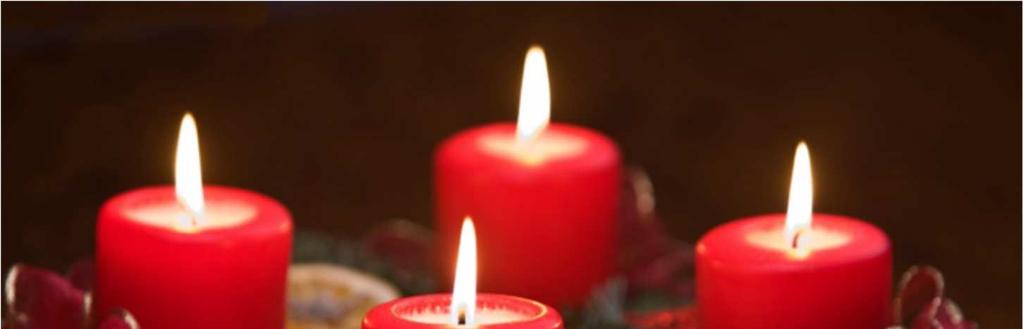 Domingo 24 de diciembre cuarto domingo de Adviento Encendemos la cuarta vela Después de encender la vela se puede hacer una breve oración y/o leer el Evangelio de la Misa