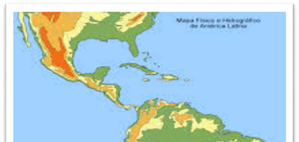 e) Puesta en común. Amplia el siguiente cuadro, para saber un poco más. Zona Clima Bioma Los relieves en América latina a) Indagamos saberes previos.