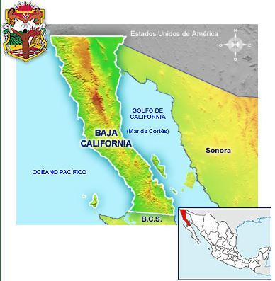 GEOGRAFÍA Y POBLACIÓN El estado de Baja California cuenta con una superficie de 71,450 km2. Se localiza en el extremo noroeste del país.