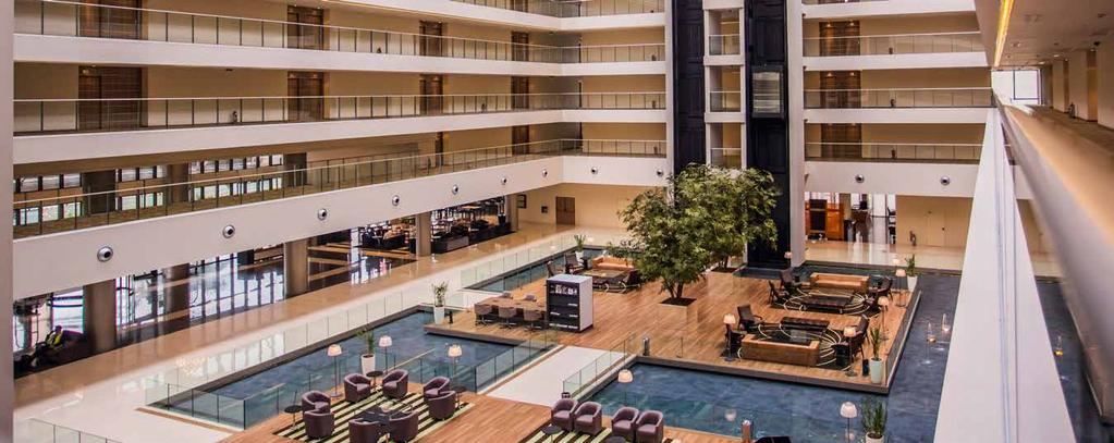 BOURBON ASUNCIÓN CONVENTION HOTEL El hotel de las estrellas en la capital del Paraguay 152 habitaciones y 16 suites equipadas con DVD, equipo de sonido, bañera e internet Wi-Fi como cortesía,