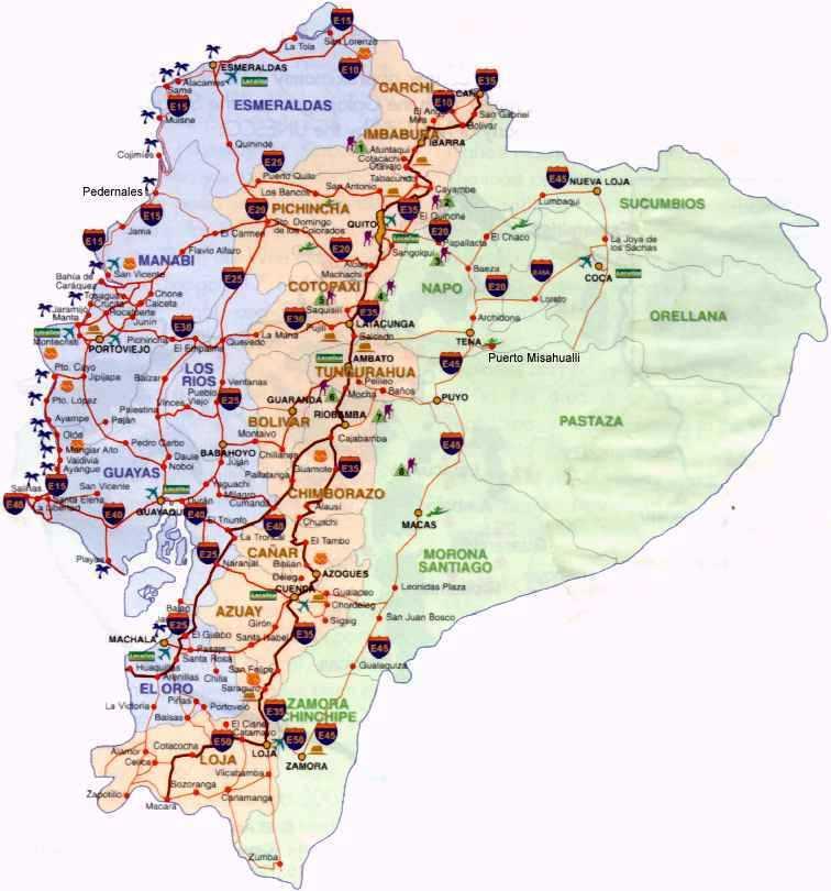 ACCESO TERRESTRE Fuente: www.ecuadornoticias.com El transporte por carretera es el principal medio de comunicación del país y existen muchas empresas de transporte que cubren todo el territorio.