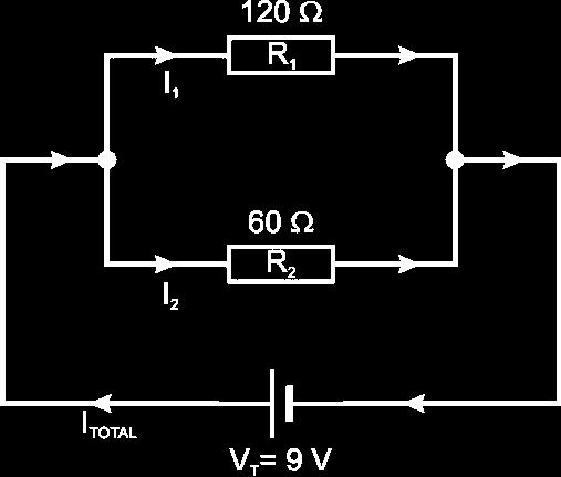 4.5.2 Cálculos en un circuito en paralelo DATOS DE PARTIDA R 1 120 R 2 60 R T 9 CÁLCULOS 1.