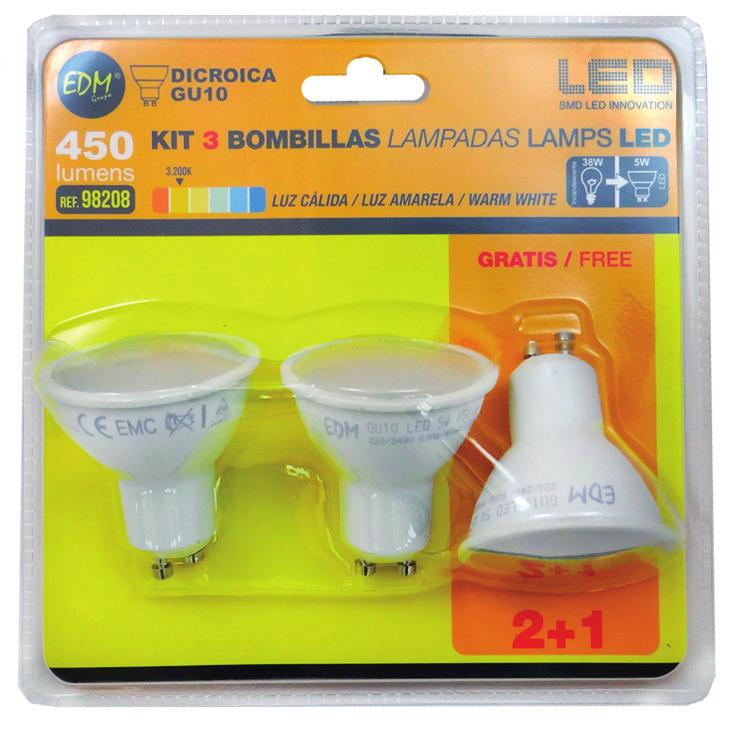 LED P45 E-14, 400 LÚMENES Dimensiones: 8*4,5cm Base cerámica Packing: 6 unidades (blister) 98202