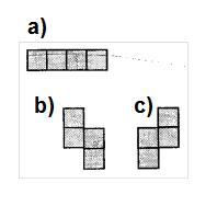 PERÍMETRO, ÁREA Y VOLUMEN 1- Los tetraminos son figuras formadas por cuatro cuadrados iguales unidos por sus lados. Si los cuadrados son seis se denominan sexaminos.