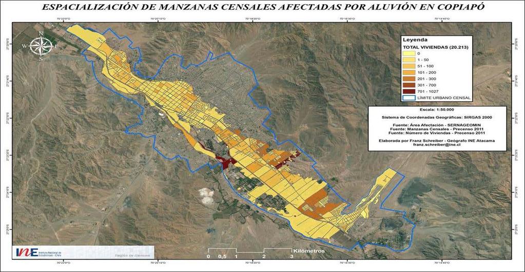 Captura de registros administrativos AREAS DE RIESGO: Aluviones A nivel urbano, los datos censales asociados a la manzana