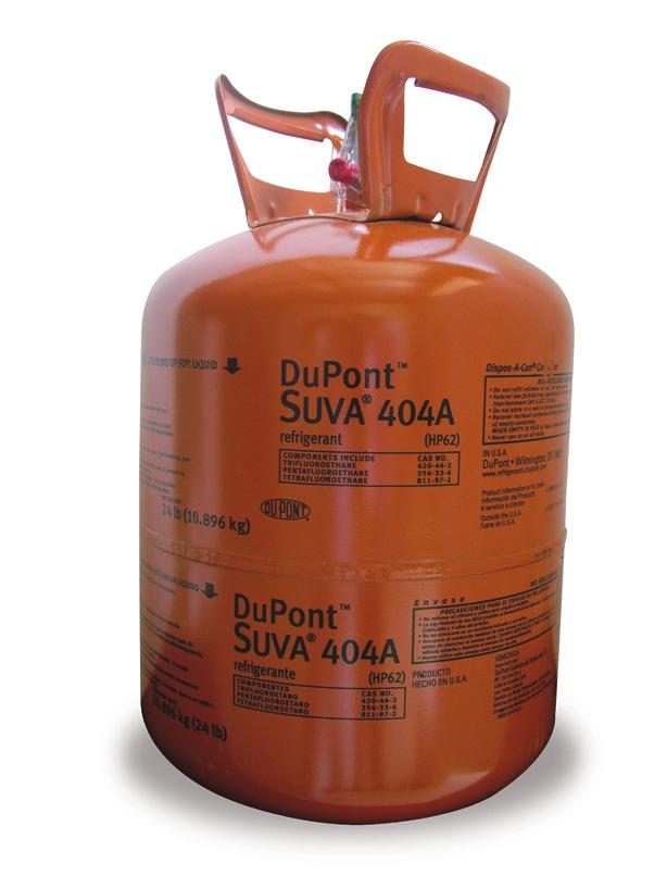 DuPont SUVA 404A refrigerante Esta HTS se adhiere a las normas y requisitos reglamentarios de Ecuador y puede no cumplir con los requisitos reglamentarios en otros países.