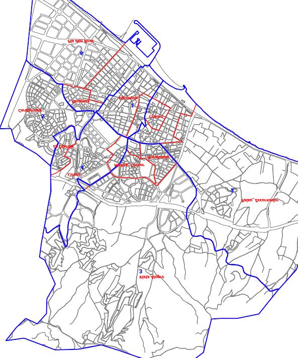 I. CONTEXT Mapa districtes i barris de Mataró Distribució dels habitatges per districte i tipus d'habitatge.