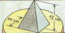 La base es un triángulo equilátero de lado 10 cm. La altura del envase es de cm. Calcula: a.
