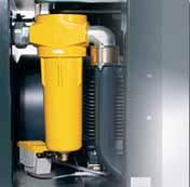 Seguro secador frigorífico El secador frigorífico también lleva un purgador ECO DRAIN. Funciona regulado según el nivel y evita las pérdidas de presión de los sistemas con válvulas solenoides.