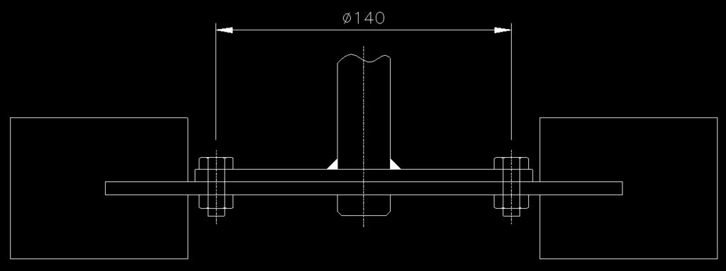 51 6.13.2.- Diseño acoplamiento inferior - Para el diseño del acoplamiento inferior entre el impulsor de paleta y el eje del agitador, se utilizará una placa tipo flange soldada al eje.