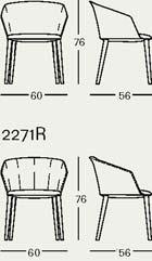 Sitzschale mit Armlehnen aus Polypropylen mit Glasfaser verstärkt, in den Farben weiß oder schwarz. Sitzkissen-Polsterung aus selbstlöschendem Polyhurethan-Schaum.