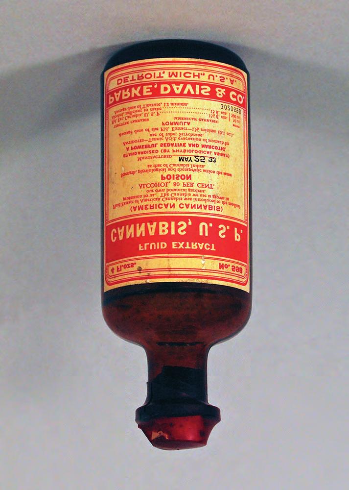 El sexto componente era la tintura de Canabina, era una solución alcohólica de cannabina al décimo, empleada por gotas.
