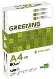 29591 FT01 Papel multifunción Greening 80 g/m 2. hojas A4 Alta calidad, especialmente indicado para el uso en oficinas y copisterías. Uso a ambas caras. Admite gran volumen.