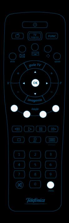 02 MANDO A DISTANCIA A continuación se muestra la funcionalidad de los botones de los dos mandos a distancia disponibles actualmente en Movistar+: Encendido / Apagado Modo TV: Seleccione dispositivo