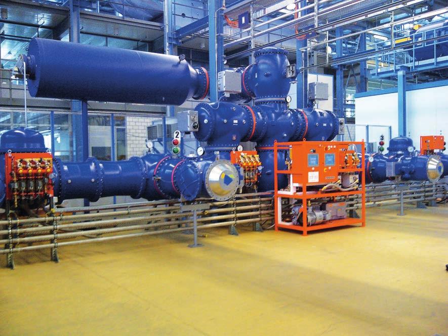 litros de gas SF 6 Construcción de las tuberías para instalaciones completas
