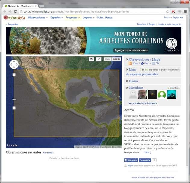 Sistemas operacionales de monitoreo satelital de los ecosistemas marinos de México.