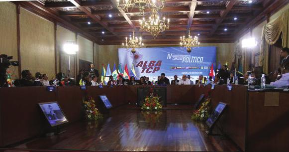 Alianza Bolivariana para los Pueblos de Nuestra América (Alba) -Tratado de Comercio de los Pueblos (TCP) en defensa de la soberanía y la paz en Venezuela.