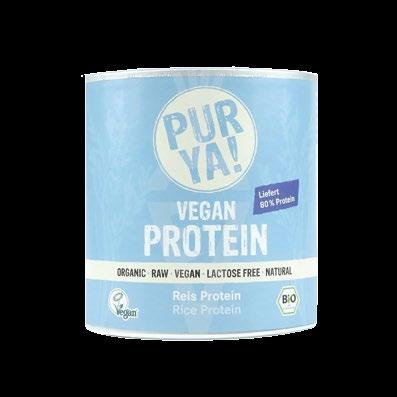 PROTEÍNA VEGETAL ARROZ 100% Alto contenido en proteínas! Proporciona 83% de proteínas crudas veganas. Extremadamente fácil de digerir. Sabor suave y equilibrado. Rico en vitaminas y minerales.