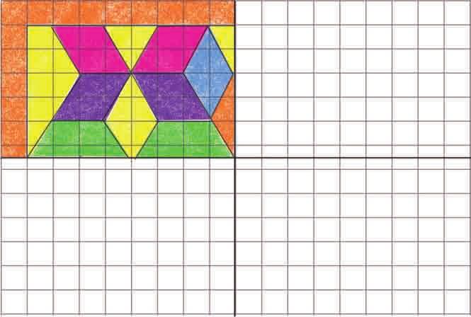 ongruencia de triángulos asándose en la propiedad recubridora de los triángulos equiláteros, Escher diseñó un mosaico (figura 47), donde cada pez está creado a partir de un triángulo equilátero; por