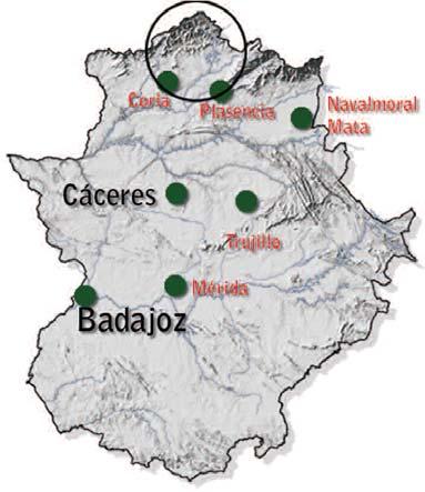 La comarca de Las Hurdes se localiza al norte de la Comunidad Autónoma de Extremadura, en la provincia de Cáceres.