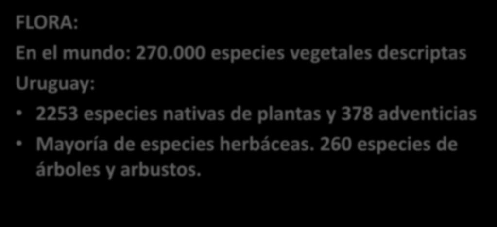 especies nativas de plantas y 378 adventicias