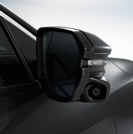 Honda LANEWATCH 7 Signal right and a small camera displays live video on your Display Audio screen, revealing nearly four times more than the passenger-side mirror alone.