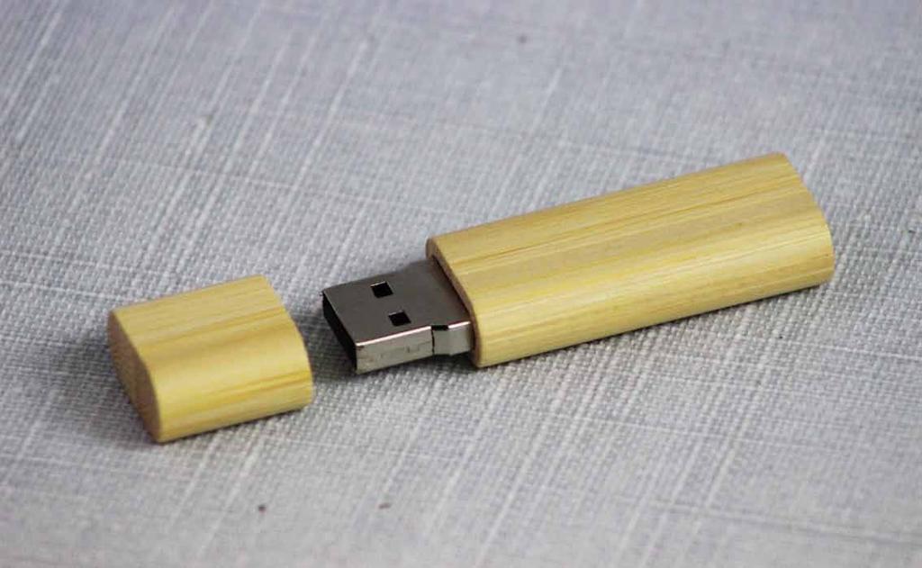 USB bambú Memorias de USB de 4 y 8 Gb,