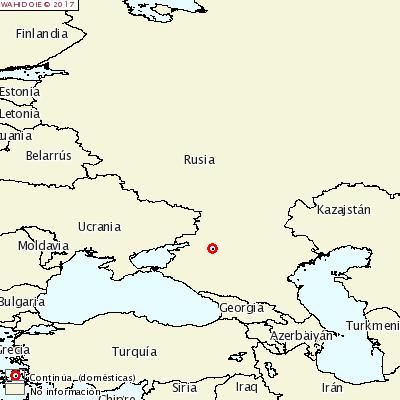 Mapa OIE foco Rusia 20 enero 2017 El 27 de enero de 2017 Rusia notificó a la OIE un foco en 3 cerdos domésticos de una