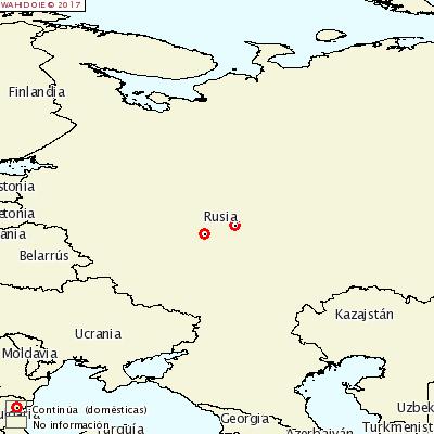 Mapa OIE focos Rusia 30 junio 2017 El 7 de julio de 2017 Rusia comunicó a la OIE 4 focos en porcino doméstico, 3 de ellos en explotaciones de traspatio localizadas en los
