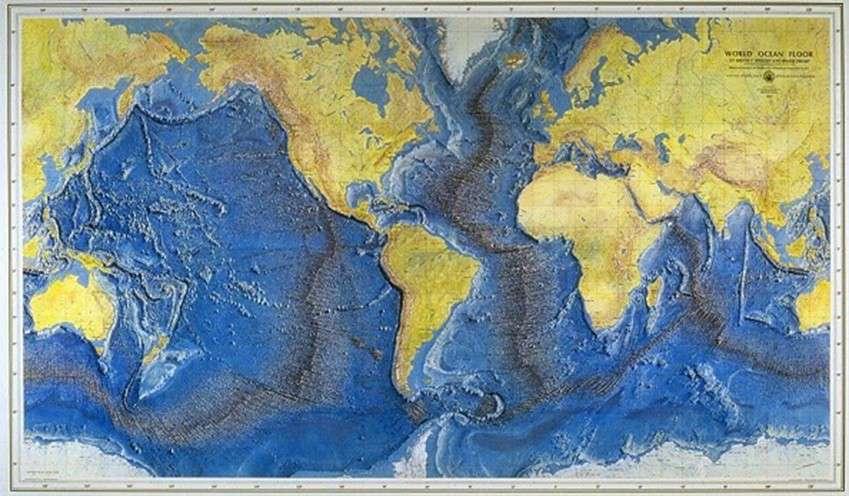 En 1959 publicaron el primer mapa hecho a mano que representaba el fondo del Atlántico Norte. Por primera vez se elaboraba un mapa de tales dimensiones.