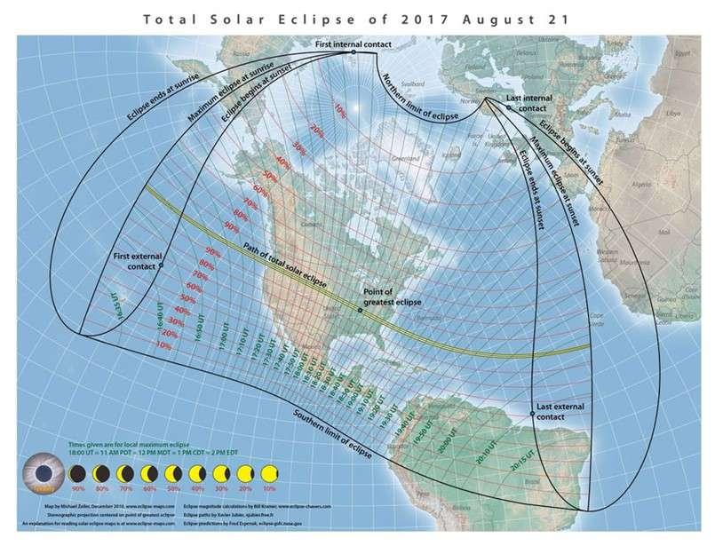 El Eclipse Solar del 21 de agosto de 2017 El eclipse solar total es el fenómeno que se produce cuando la Luna oculta al Sol y despliega su sombra en la Tierra.