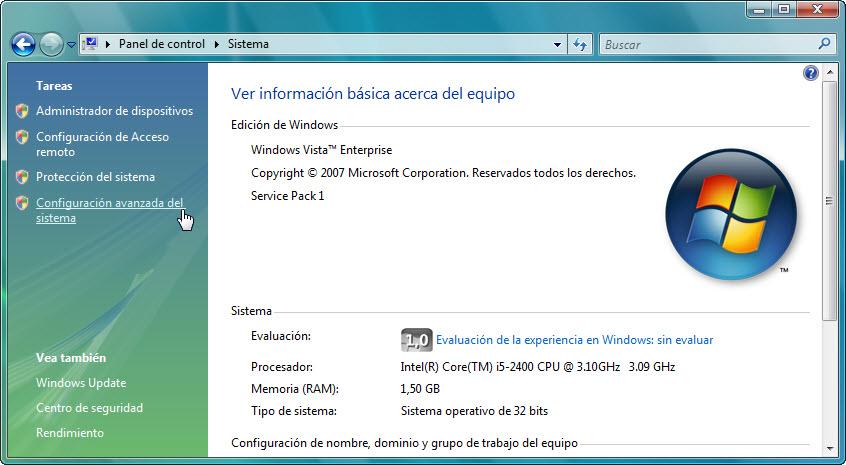 IT Essentials 5.0 5.3.2.17 Práctica de laboratorio: Administración de memoria virtual en Windows Vista Introducción Imprima y complete esta práctica de laboratorio.